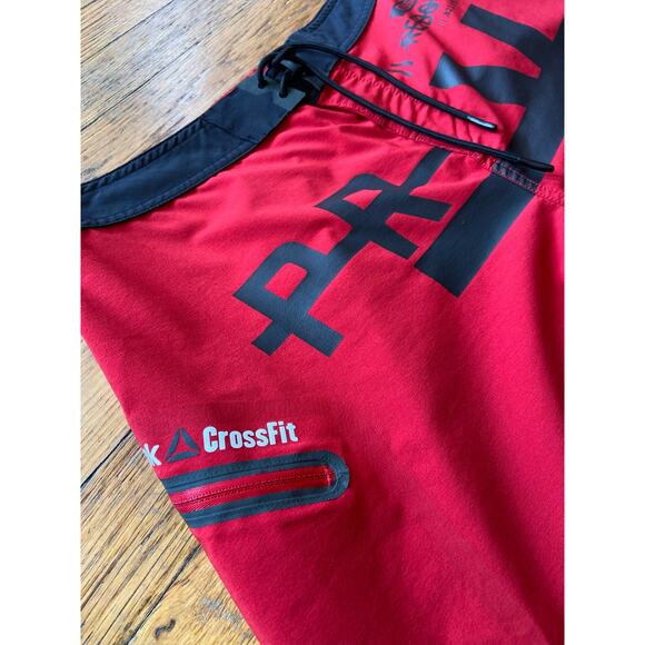 REEBOK Crossfit Red/Black Performance Shorts sz 30 - Picture 2 of 10